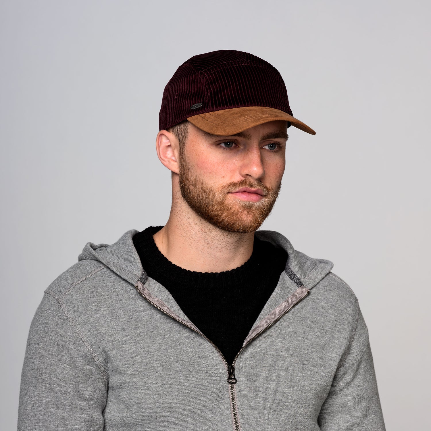 COLTON - IN CORDUROY FAUX SUEDE CAP HAT