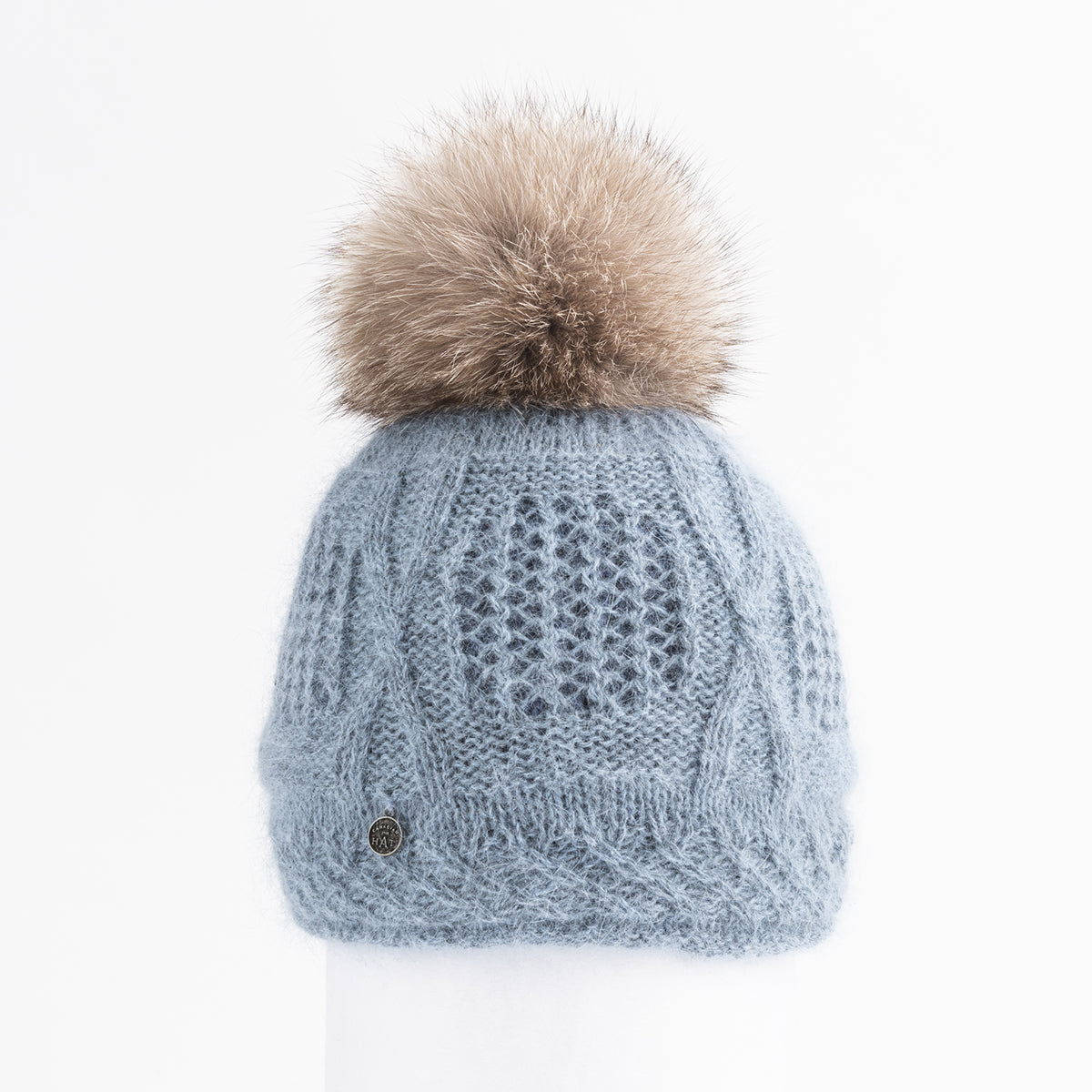 VALE-P - BEANIE EN ANGORA AVEC POM