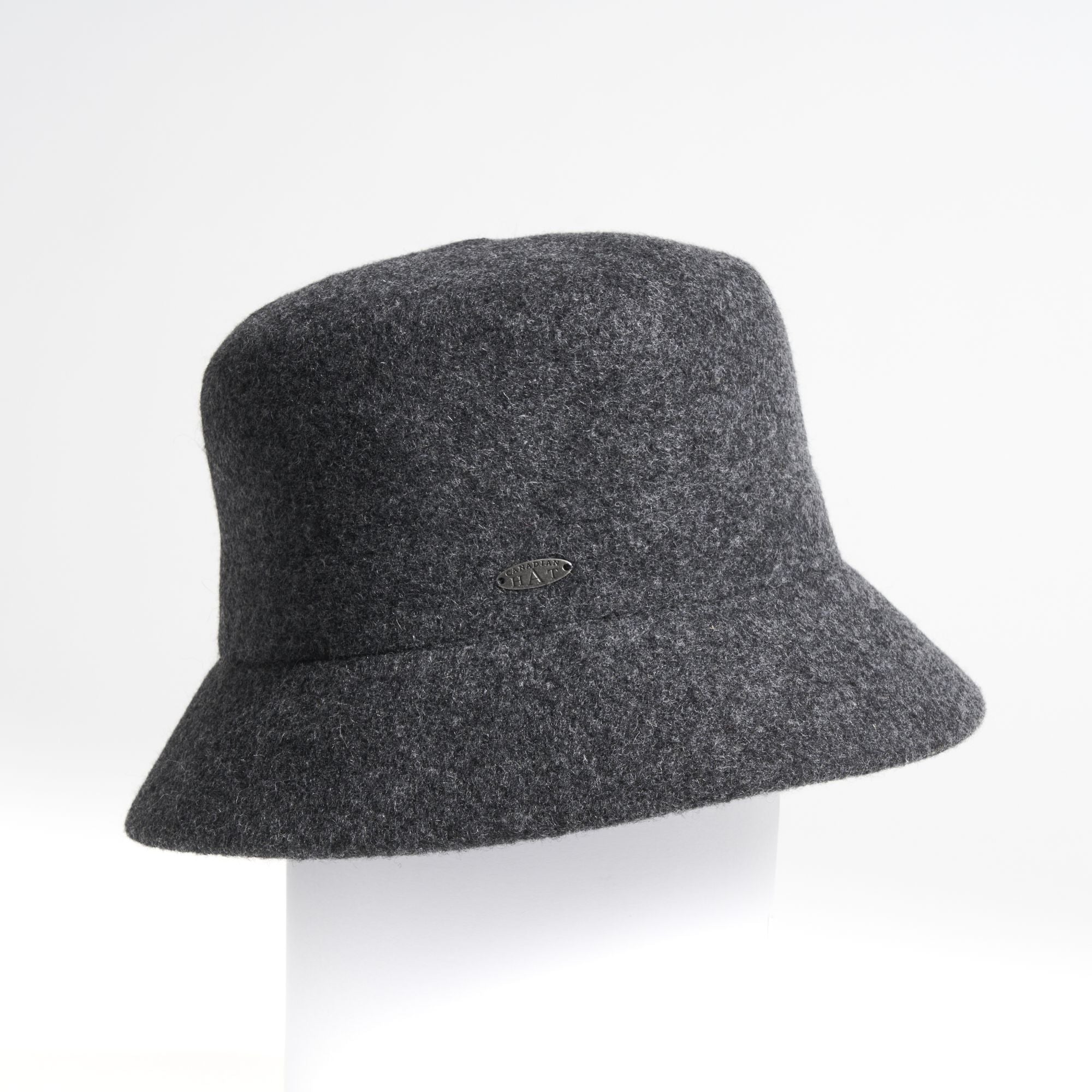 Canadian Hat Bowen Wool-Blend Bucket - Charcoal