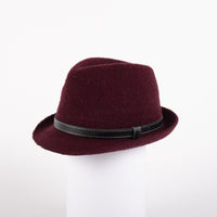 FELINE - TRILBY FEDORA WITH LEATHER TIE