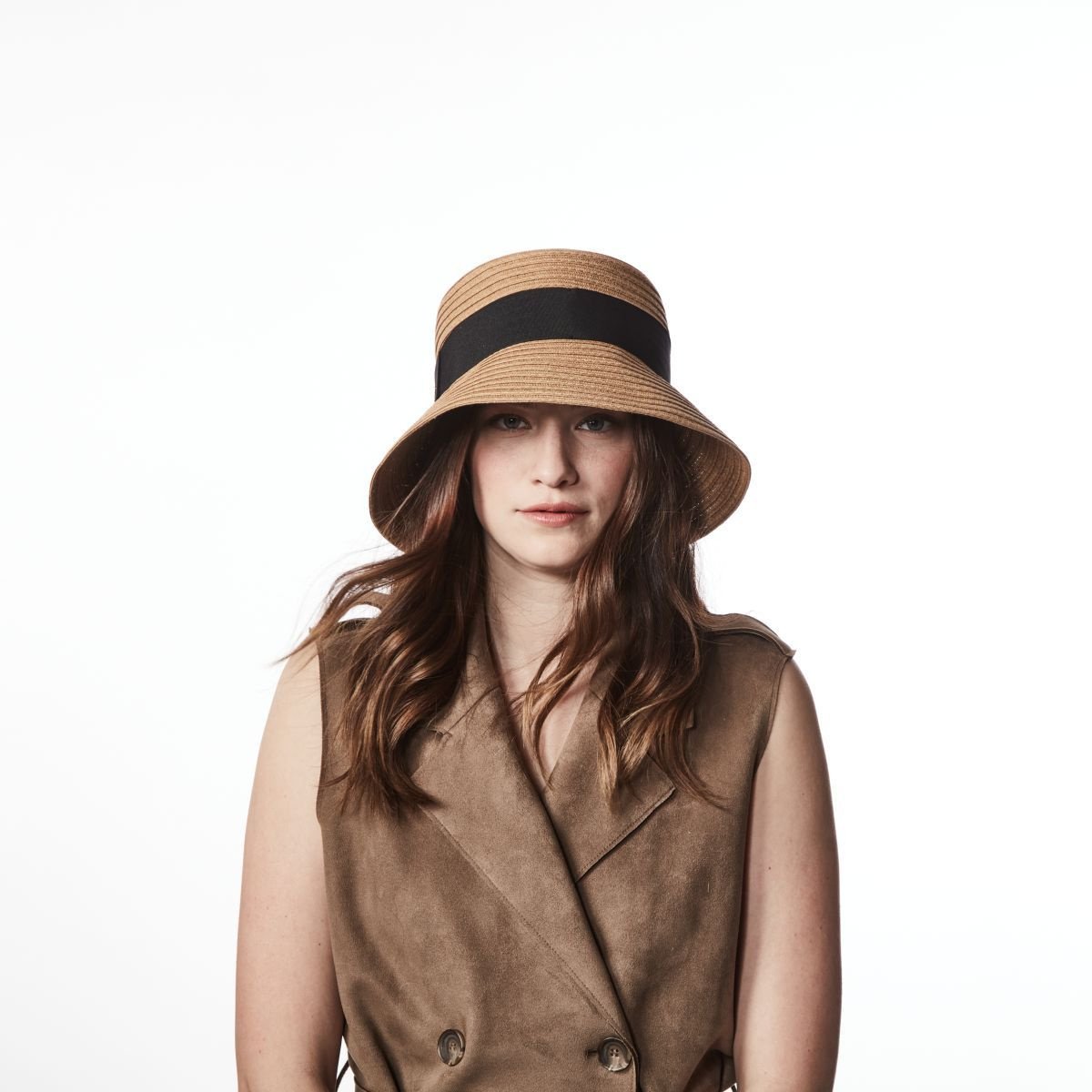 CEANE CLOCHE PLATE AVEC RUBAN GROS GRAIN