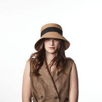 CEANE CLOCHE PLATE AVEC RUBAN GROS GRAIN