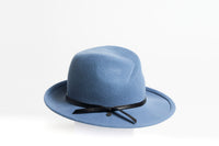 FELSIAN - FELT FEDORA HAT W LEATHER TIE