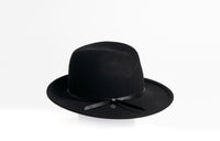 FELSIAN - FELT FEDORA HAT W LEATHER TIE