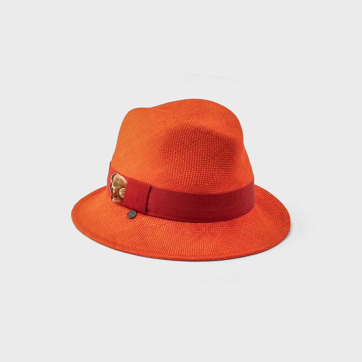 FALGAS - ASYMETRICAL FEDORA WITH FEATHER