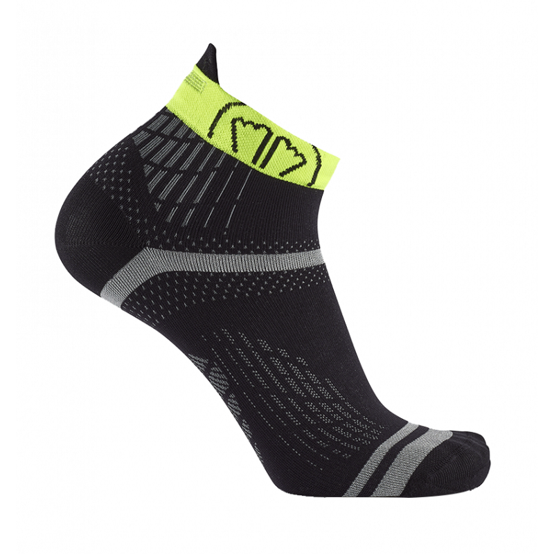 RUN FEEL RUNNING SOCKS BLACK - YELLOW