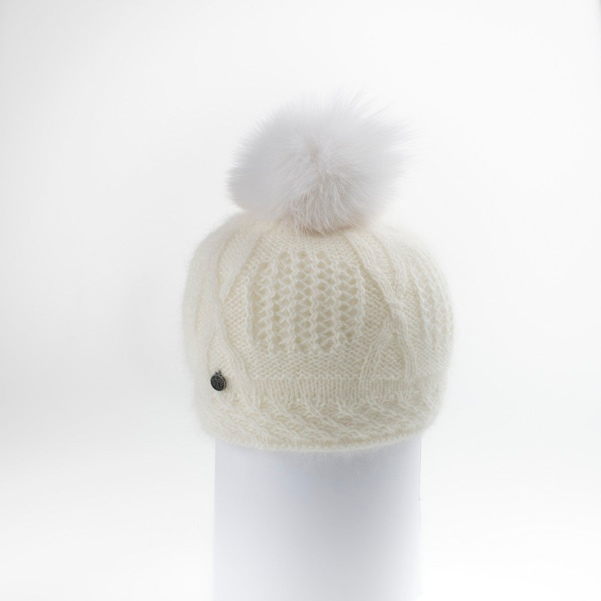 VALE-P - BEANIE EN ANGORA AVEC POM