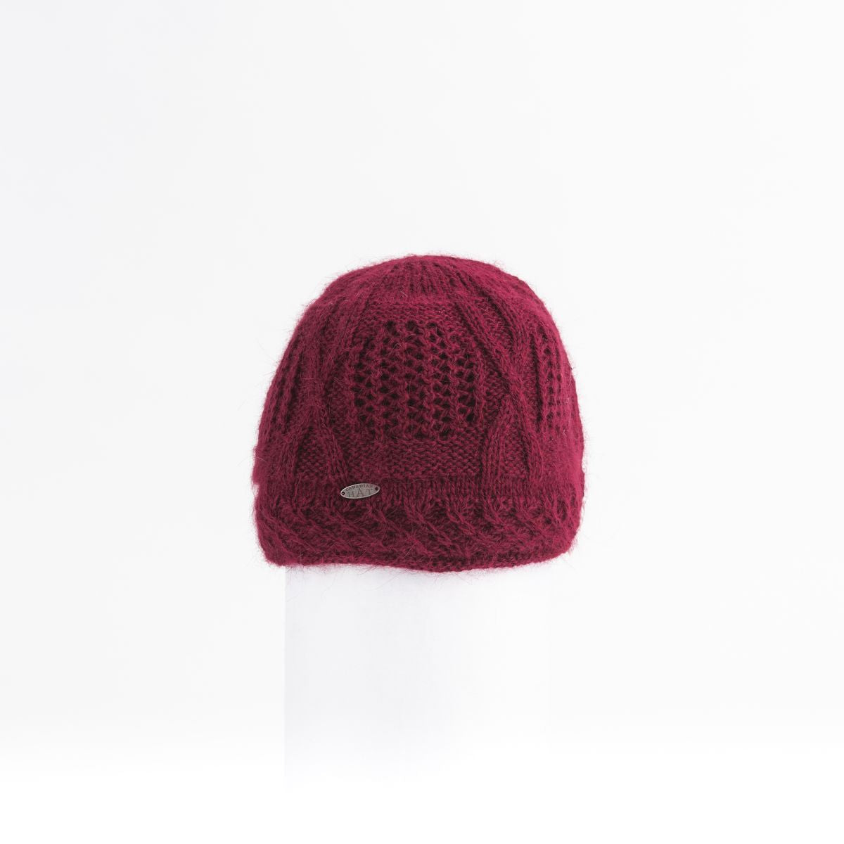 VALE ITALIAN ANGORA BEANIE GOLF  3800 BURGUNDY O/S  