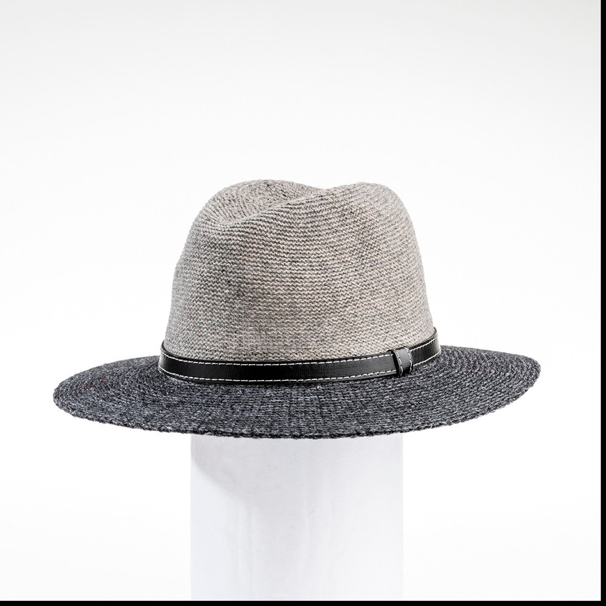 MARSHALL - COLOR BLOCKED FEDORA HAT GOLF  7900 GREY-CHARCOAL ADJUSTABLE  