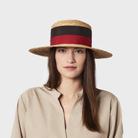 CHERIE - STRAW BOATER