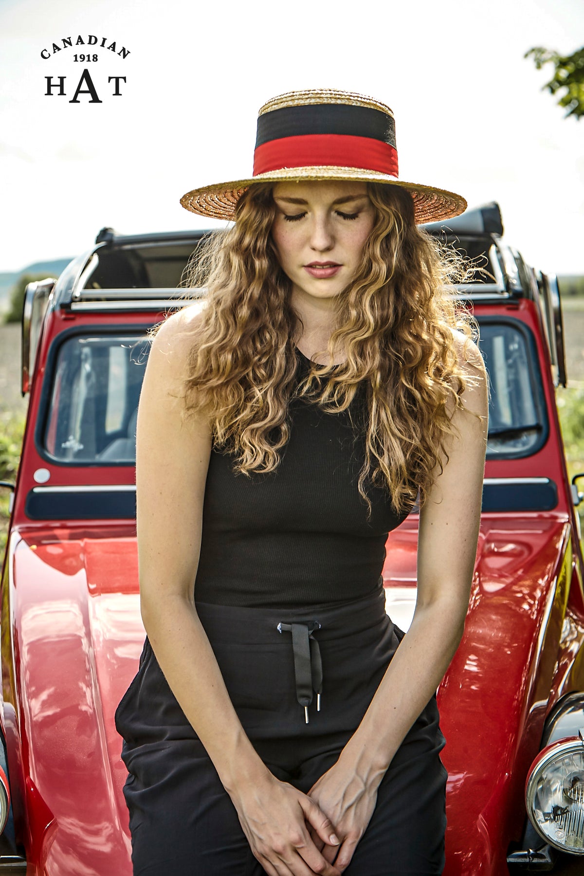 CHERIE - STRAW BOATER