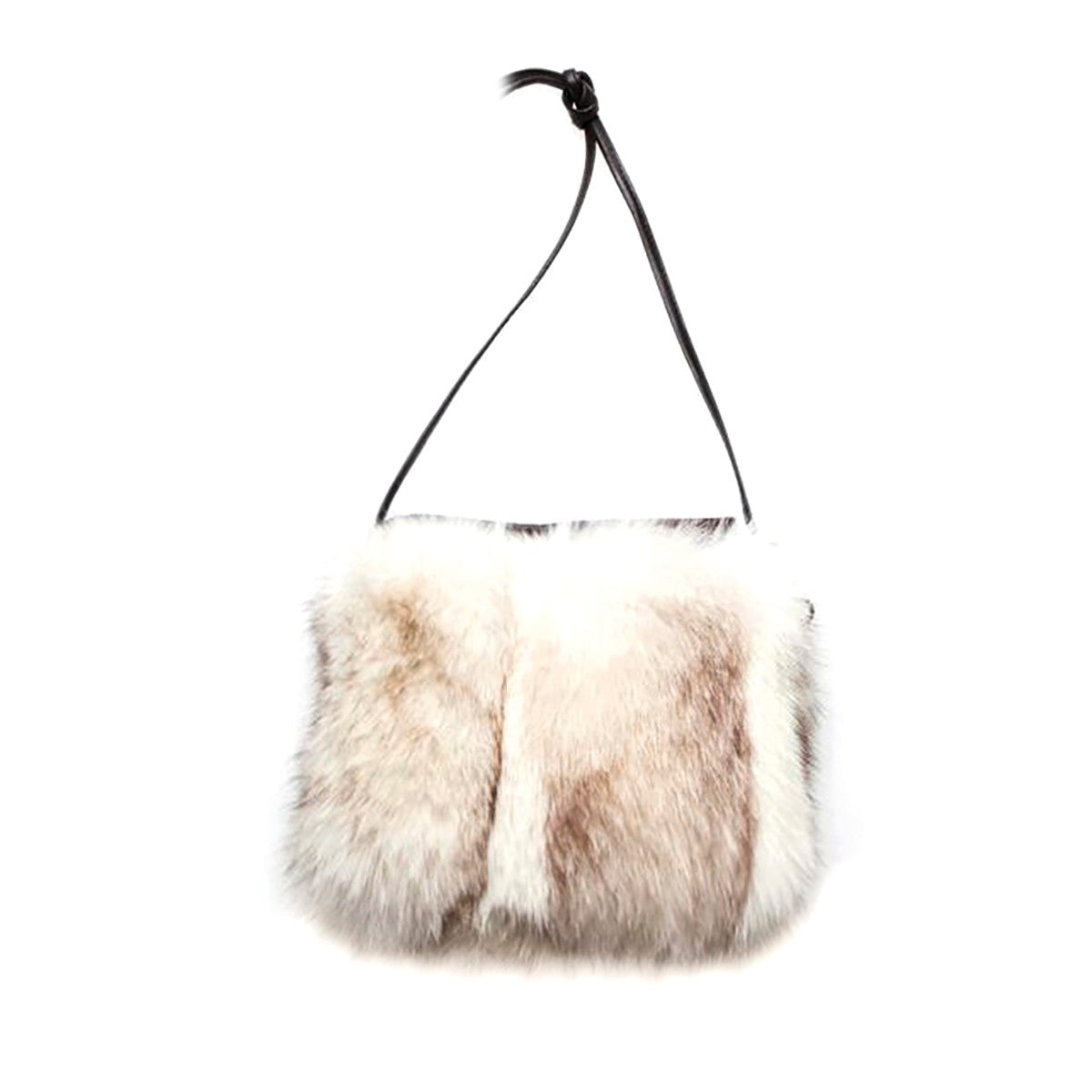 IPHONE POCKET HORIZONTAL WITH UPCYCLED FUR GOLF  0900 NORWEGIAN FOX O/S  