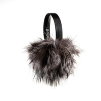 EARMUFFS WITH UPCYCLED FUR GOLF  7900 SILVER FOX O/S  